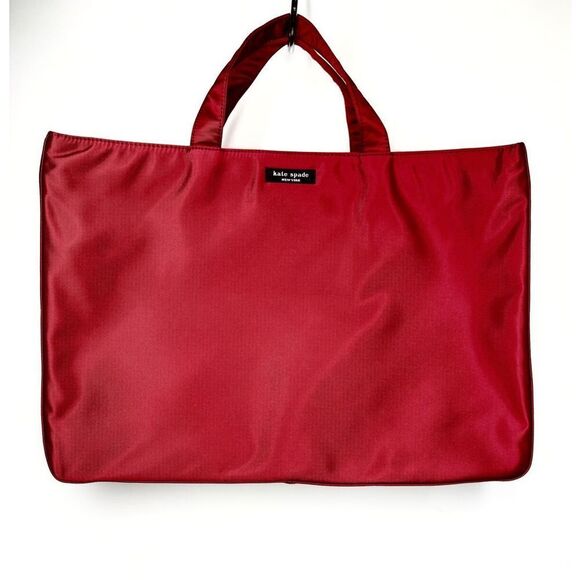 Kate Spade Adriana Cranberry Laptop Briefcase Nylon Bag NWT Rare